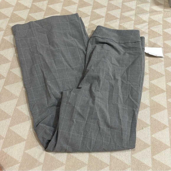 NWOT Calvin Klein dress pants gray plaid - Picture 4 of 6